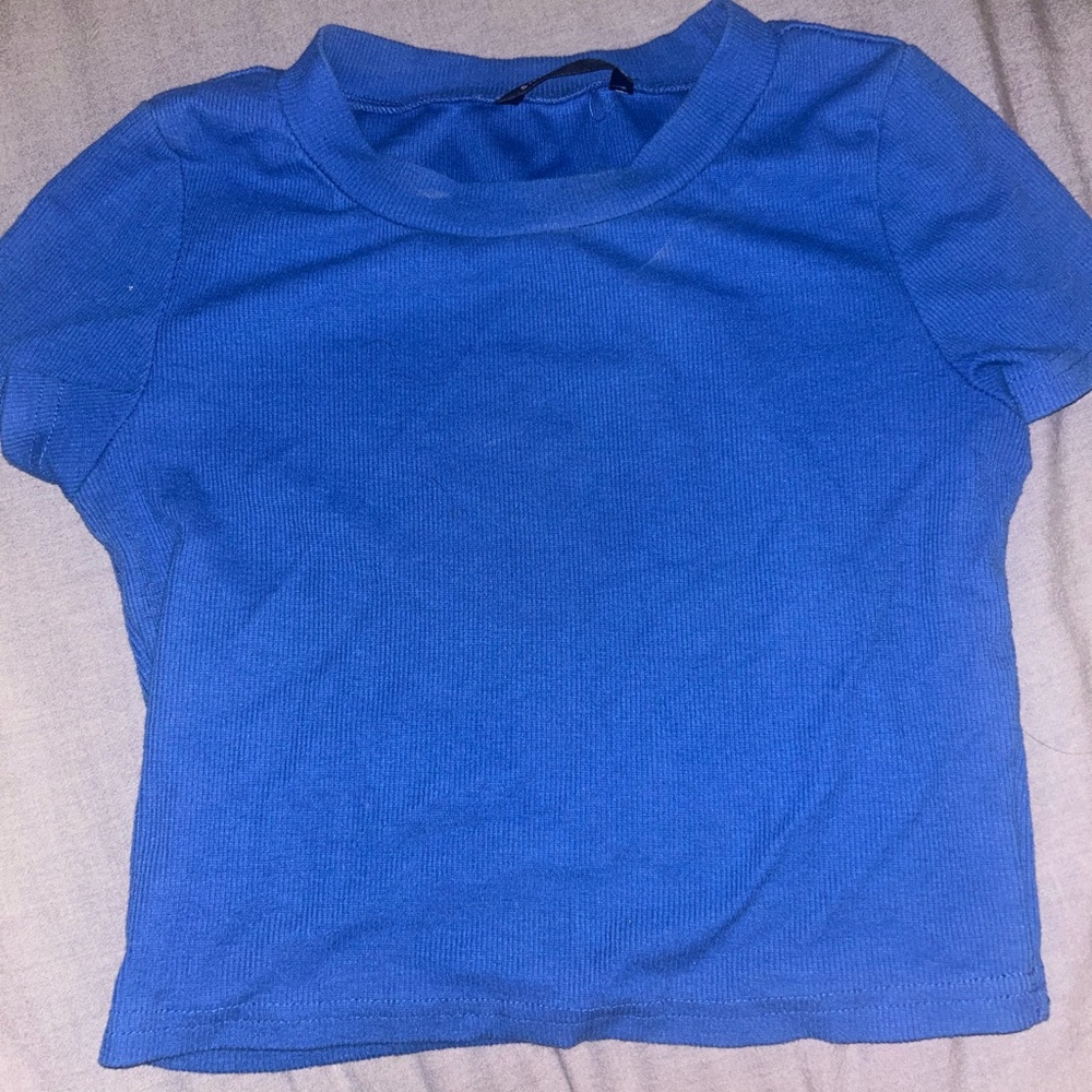 Blue SHEIN Croptop